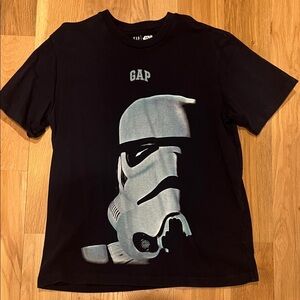 GAP Black Star Wars Stormtrooper Tee